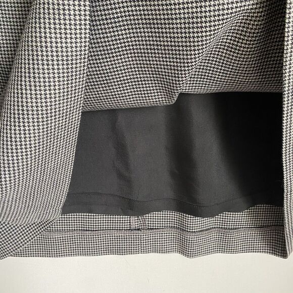 Brooks Brothers Sheath Dress 12 Gray Houndstooth Wool Career Office Wear - Picture 13 of 13